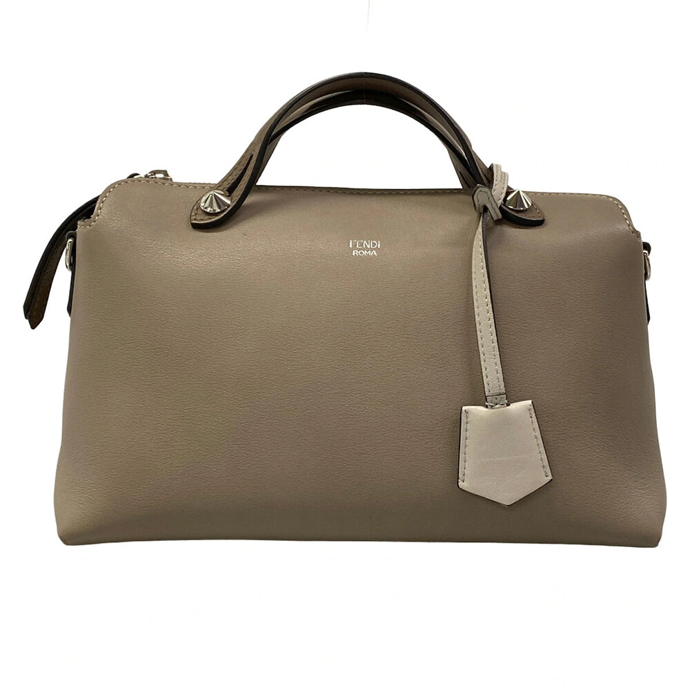 Fendi By The Way Gray Beige Leather #324781F91B